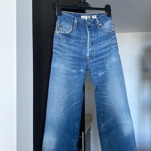 High Rise Blue Jeans - Picture 5 of 9